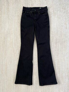 AYR The Really Really High Rise Flare Jeans Black 27S Short